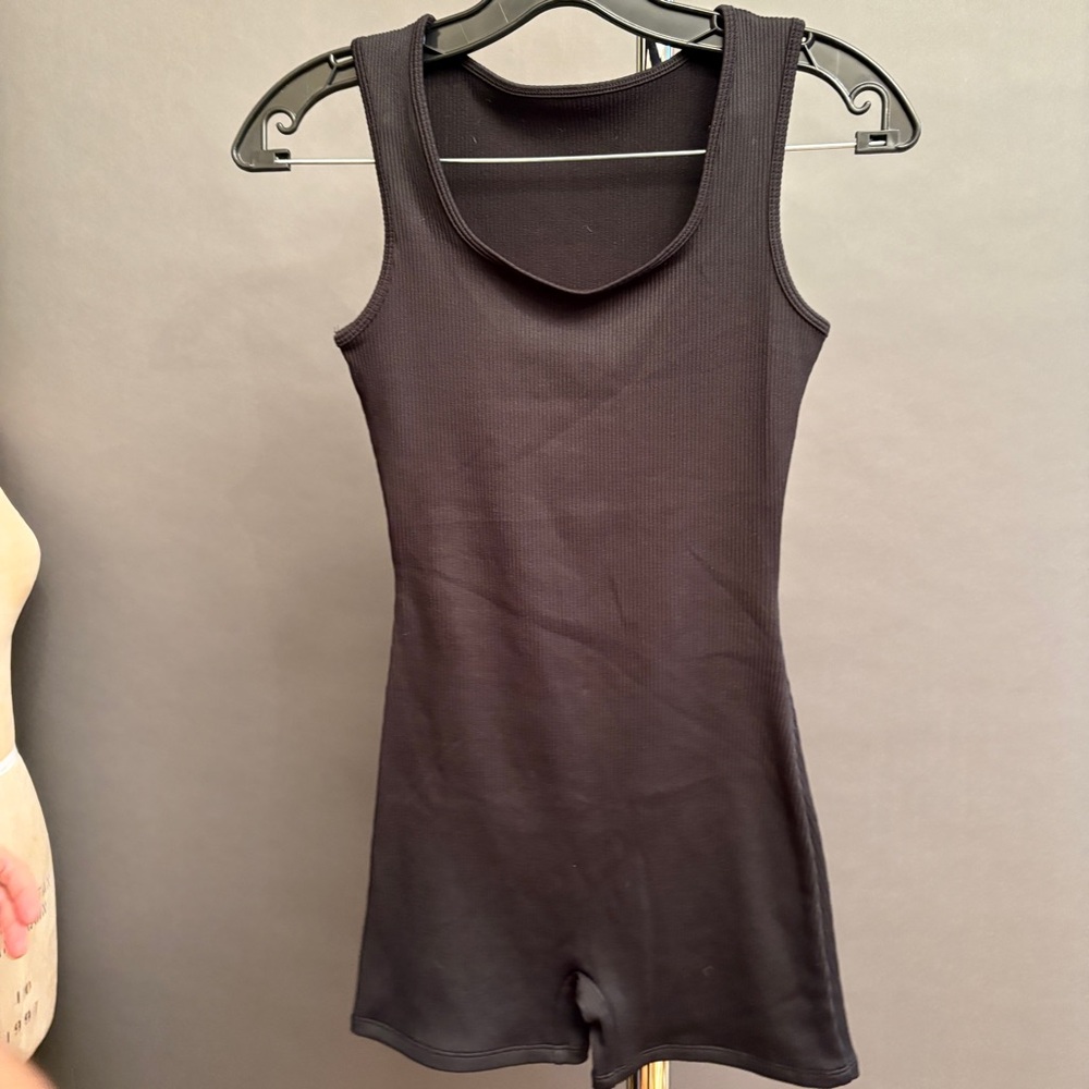 Wild Fable Ribbed Black romper